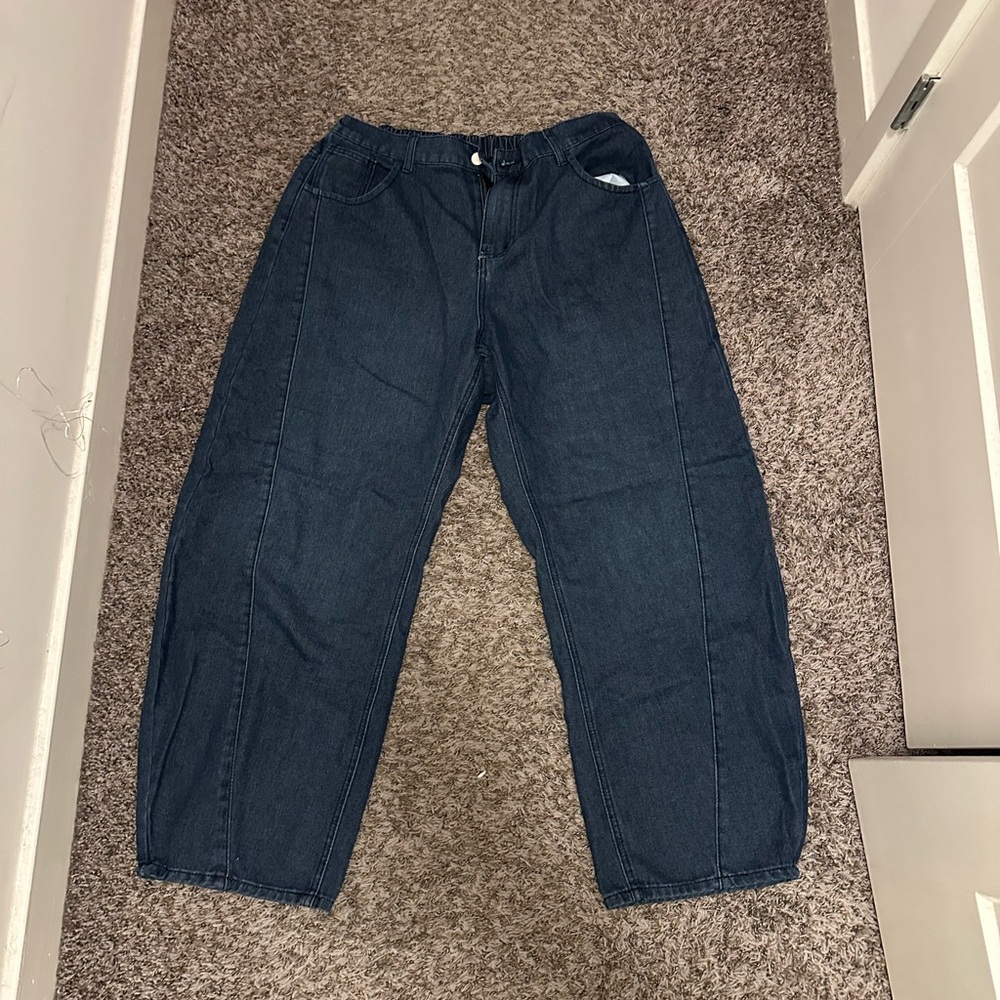 SHEIN Deep Blue Denim Pants